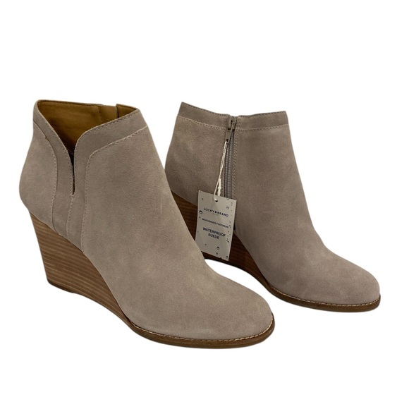 Lucky Brand Suede Booties Women’s Size 10 NWT - Picture 1 of 7